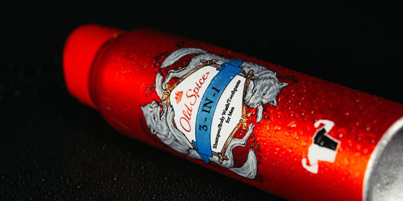 old spice, red, can, spray, smell, shampoo, body wash, toothpaste, clean, soap, cool, trendy