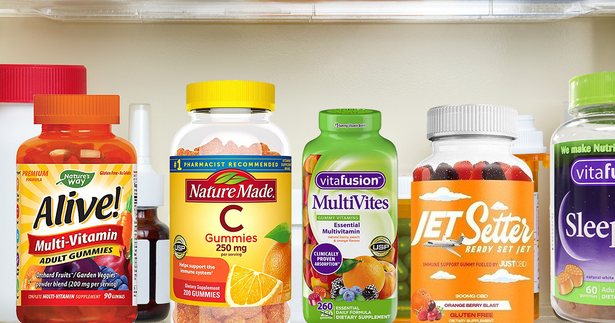 adult, gummy, vitamins