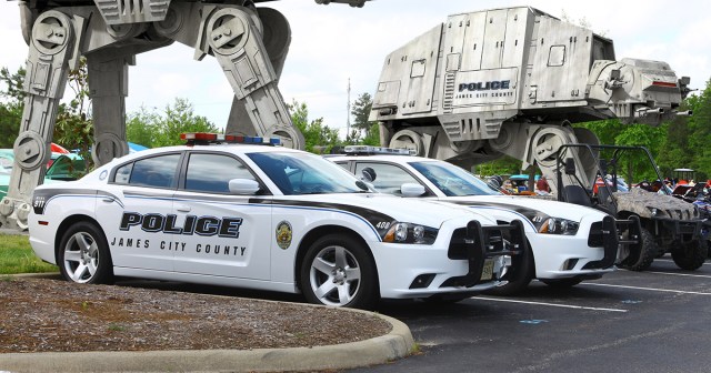 Galactic Empire Sells Outdated AT-ATs and Speederbikes to Local Police Departments