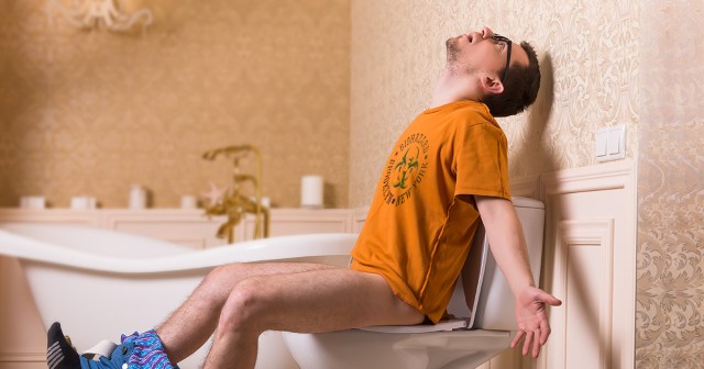 Rat Tail Finally Long Enough to Touch Toilet Water