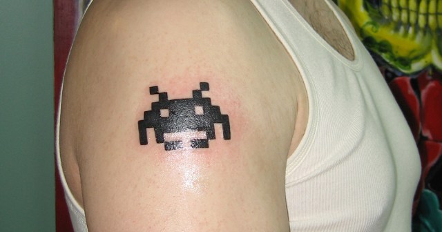 Man With Space Invaders Tattoo Can’t Even Name One Character