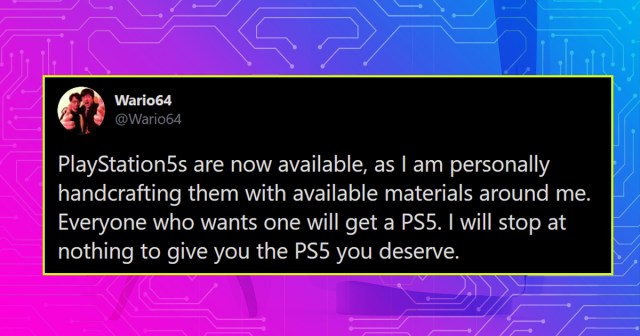 Wario64 Begins Handcrafting PS5s Himself