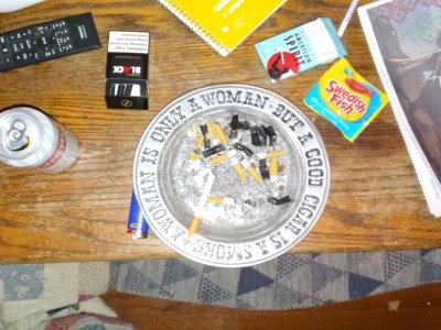 cigarette, ash tray, guests