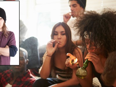 teen, stoner, fire, smoke