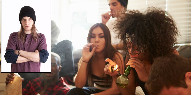 teen, stoner, fire, smoke