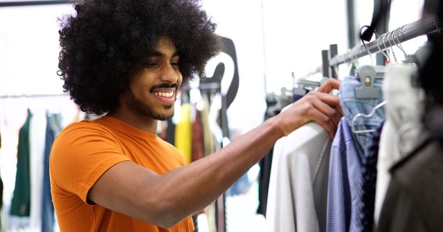 Man Blissfully Unaware He’s Purchased His Last Medium Shirt