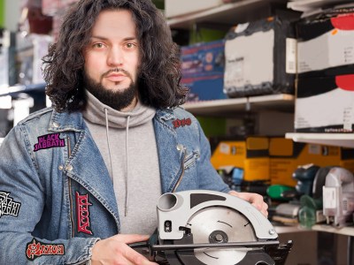 saw, fingers, cut, blade, sharp, circular saw, long hair, fancy, turtleneck, handsome, weird, crazy, obsessed, cover band