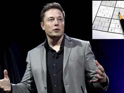 sudoku, elon musk, excited, white, handsome, forehead, big, weird, creepy, smart, genius, puzzle