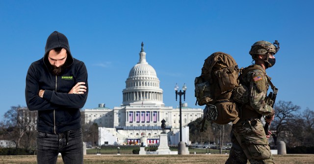 Biden Inauguration Secured by National Guard, One Pissed-Off Sound Guy