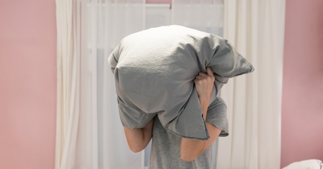 Scream Pillow Flipped to Cooler Side