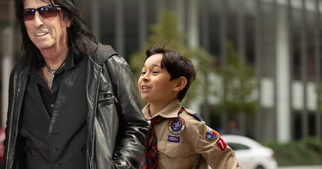 Boy Scout Unaware Old Woman He’s Helping Cross Street Is Alice Cooper