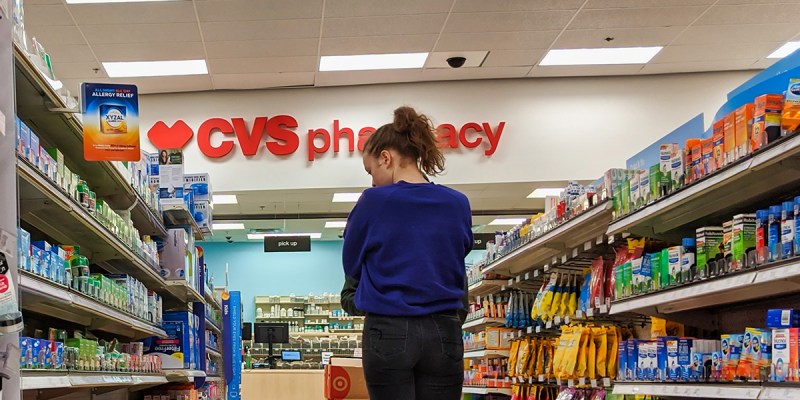 cvs, groceries, broke