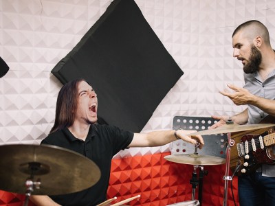 soundproof, yelling, anger, fighting, drums, guitar, distortion, loud, disruptive