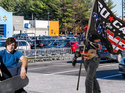 trump, skateboarder, insurrection