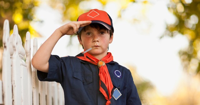 Punk Boy Scout 1 Cig Away From Earning Nicotine Patch