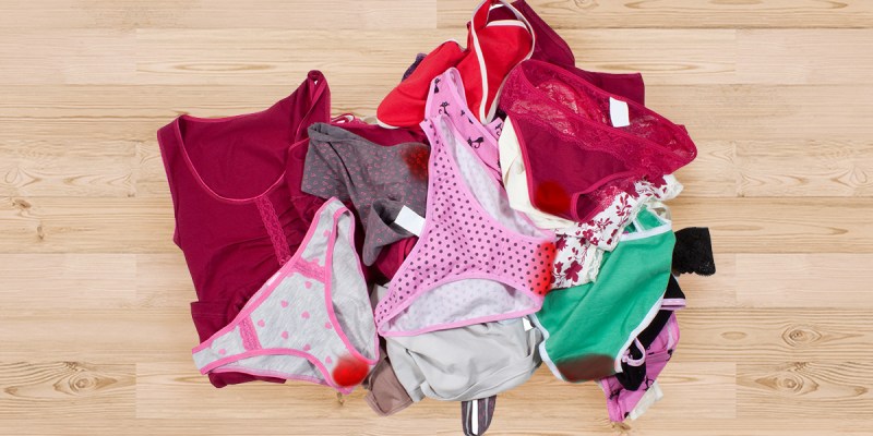 blood, gross, natural, normal, underwear, bleed, period, menstruate, woman, stained, washing machine, pink, girl