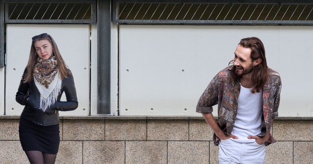 Desperate Man Settles for Girl in Short Skirt, Appropriately Sized Jacket