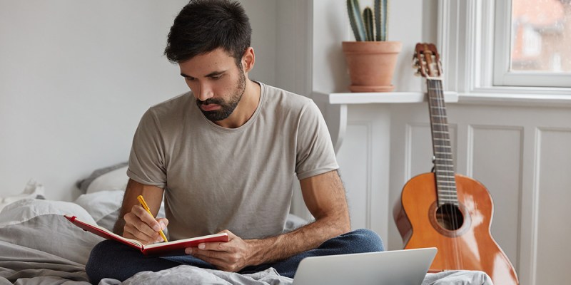 musician, guitar, writer, songwriter, acoustic guitar, solo artist, sad, broke, white room, cactus, lonely, introspective, starving, creative