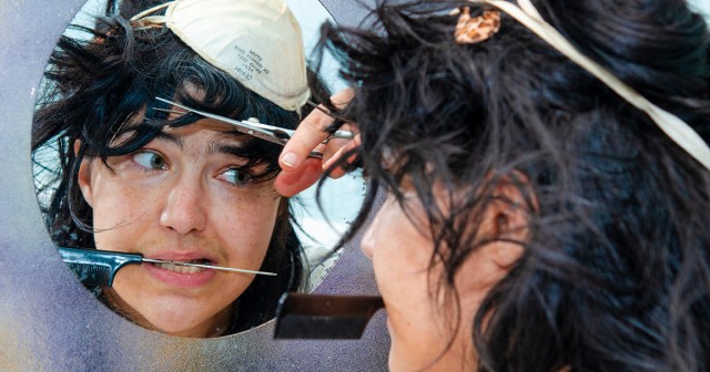 Woman Makes Uncomfortable Small Talk With Herself During At-Home Haircut