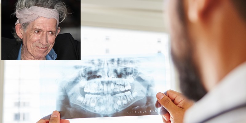 keith richards, dental records, alive