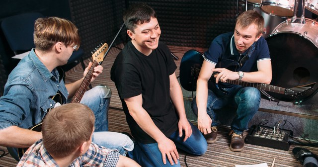 Entire Band Silently Contemplating Grad School at Same Time