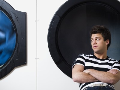 man, laundry, realization