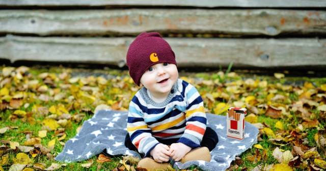 Poser: This Baby Wearing a Carhartt Beanie Sucks at Smoking Cigarettes
