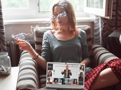 punk, teen, zoom, smoking