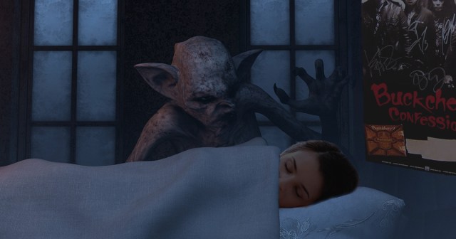 Sleep Paralysis Demon Scared off by Buckcherry Poster