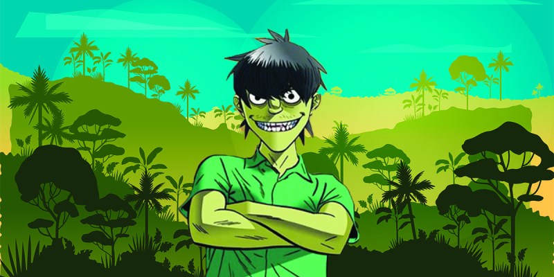 gorillaz, dead, overdose, drugs, heroin, cartoon, green skin, monster, gorilla, monkey, ape, funny, silly, weird, sad, tragic, musician, bassist, grave, bury, six feet under