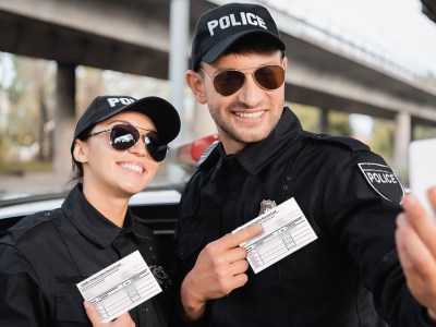 cop, selfie, badge