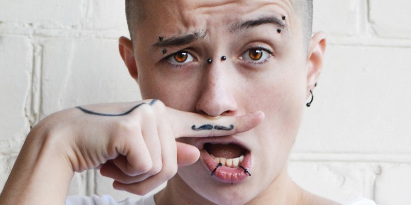tattoo, mustache, removal