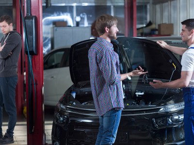 mechanic, big guy, devastated