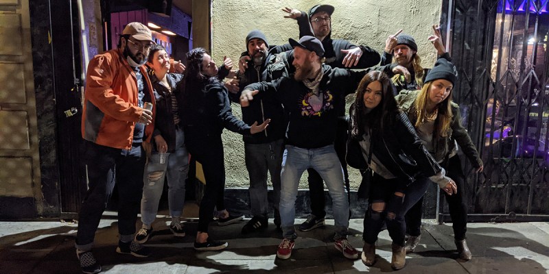 crew pic, covid, uncool