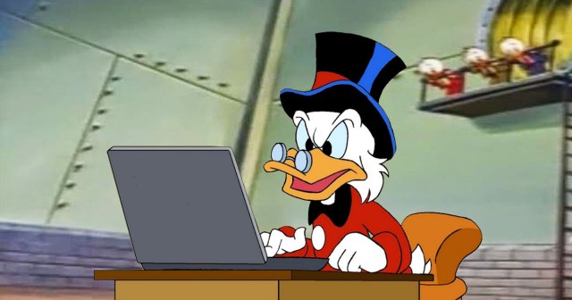 Scrooge McDuck Has No Fucking Idea Where to Swim After Converting His Wealth to Bitcoin