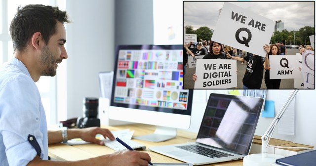 Graphic Designer Completely Unaware He’s Cause of Dozens of Deep State Q Conspiracies