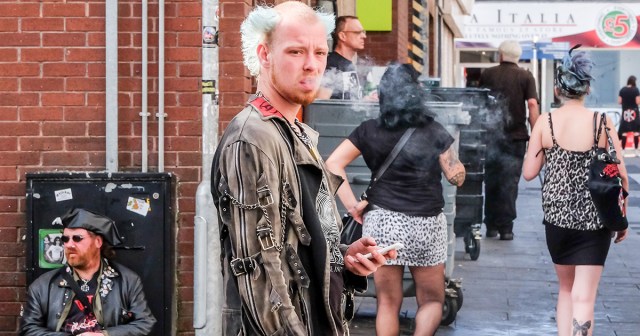 Punk Looking Forward to Finally Hanging out With Friends in Alley During Shows Again