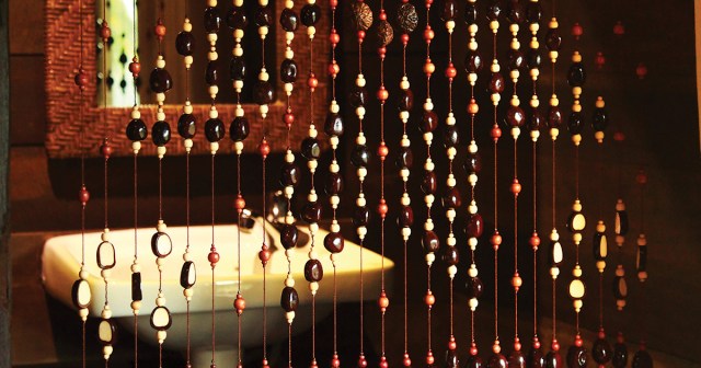 Jesus Fucking Christ: Bathroom Door Just Some Strings of Beads