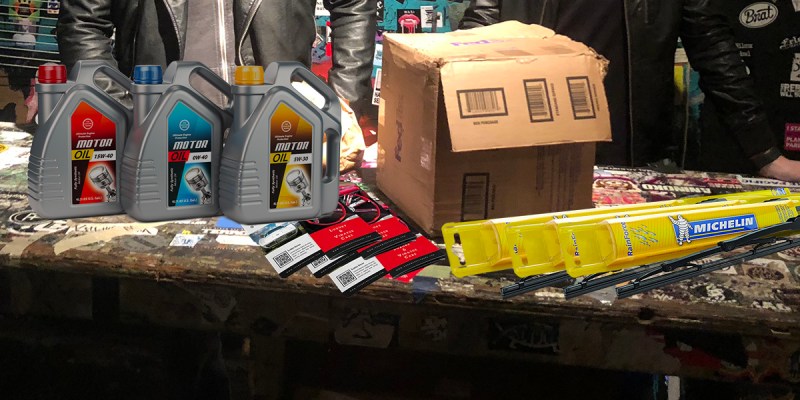 doom rock, oil change, merch