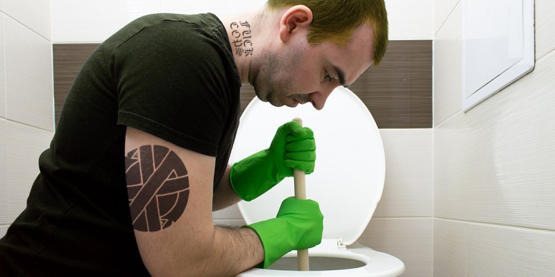 crust punk, clogs, toilet