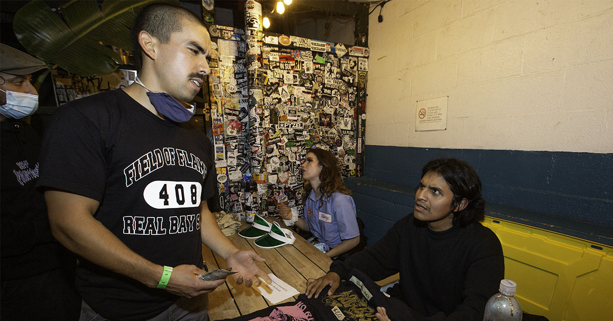 merch guy, has, name