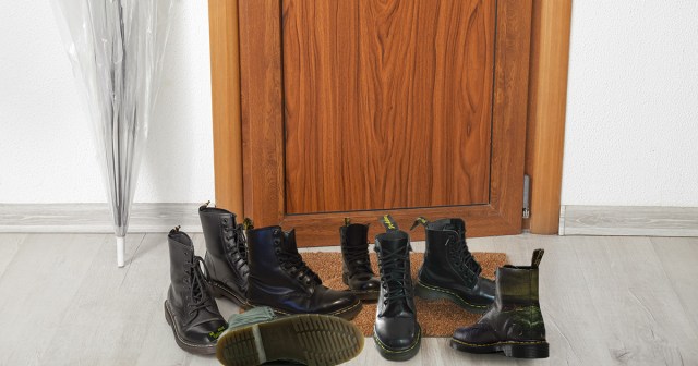 Punk Friends Leaving Dinner Party Not Sure Whose Doc Martens Are Whose
