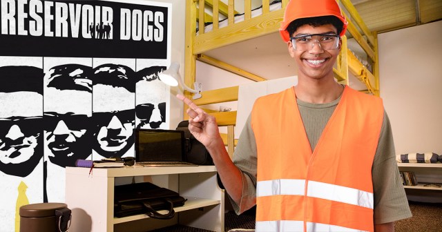 Freshman Architect Installs Load-Bearing Tarantino Poster