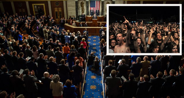 Congress Narrowly Avoids Shutdown After Crowd Chants “One More Bill”