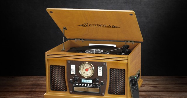 Victrola 8-in-1 Bluetooth Record Player Gives Spotify Playlist Warmer Sound