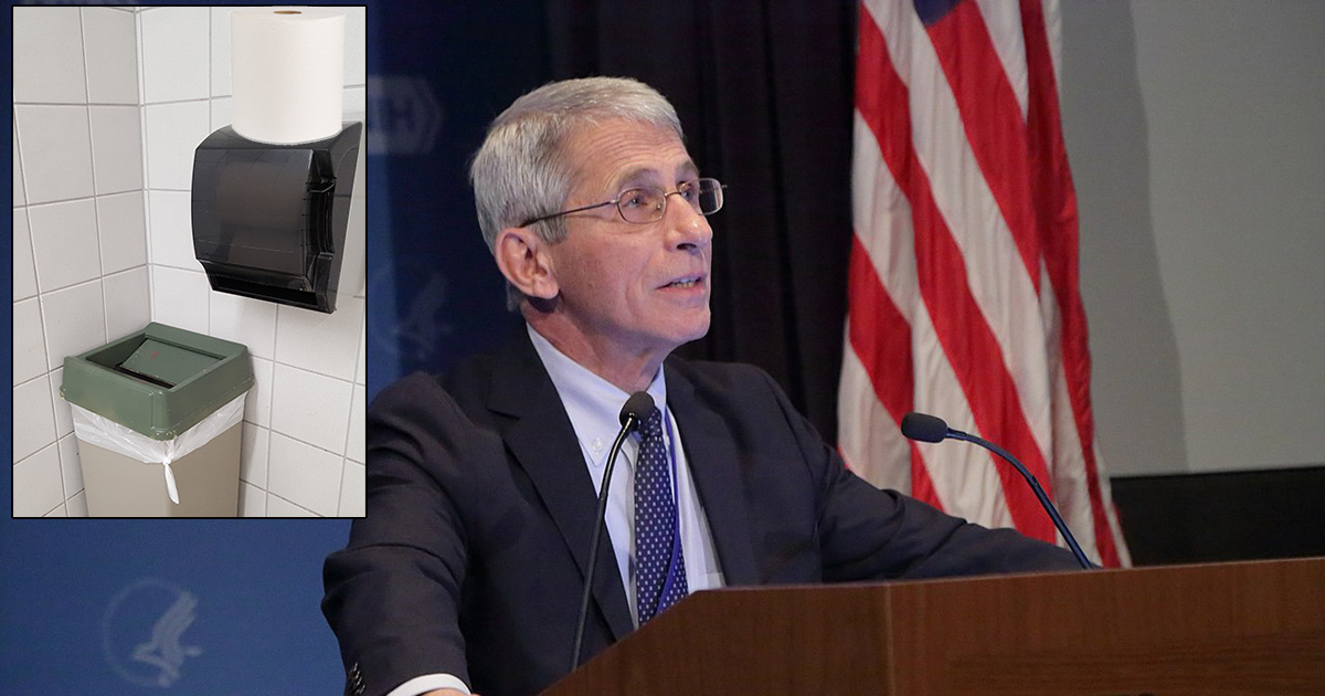 fauci, toilet paper, venue