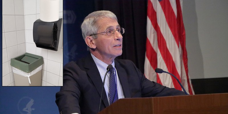 fauci, toilet paper, venue