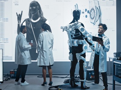 tesla, robotics, grimes