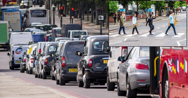 World’s Longest Traffic Jam Caused by Ska Band Attempting to Recreate “Abbey Road” Cover