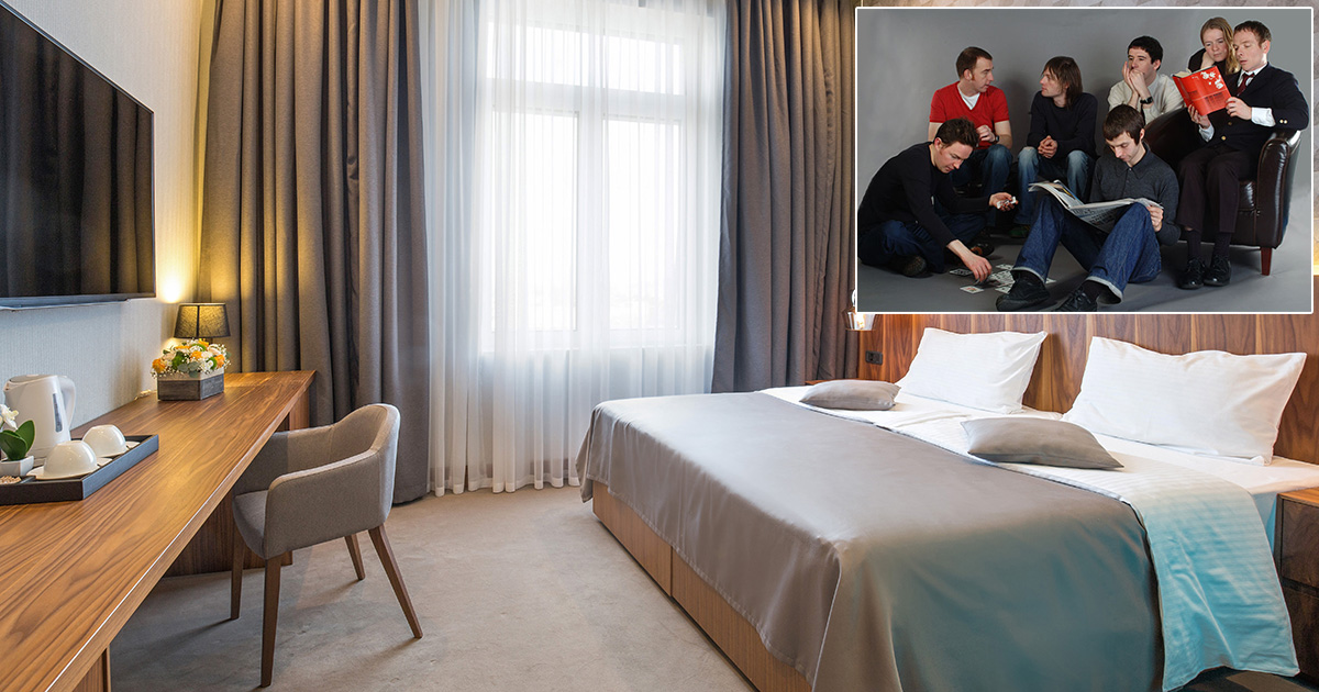 belle & sebastian, hotel room, drunk